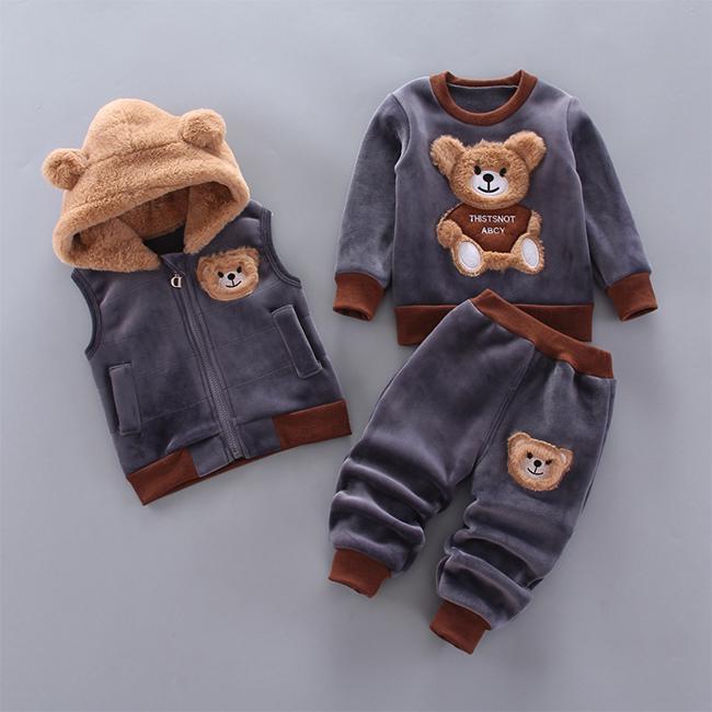 Костюм детский теплый Bear cub XXL 120 см Темно-серый (b5724930)