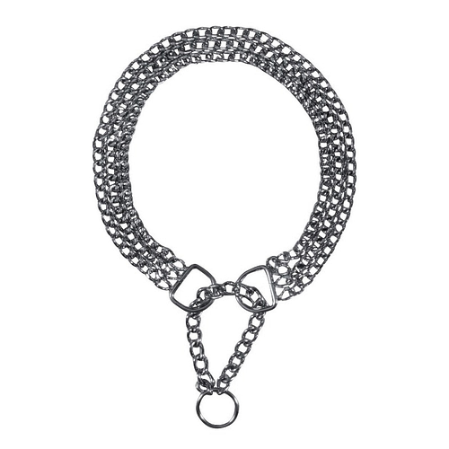 Ошейник удавка Trixie тройной хромированный 50 см/2,5 мм (2266)