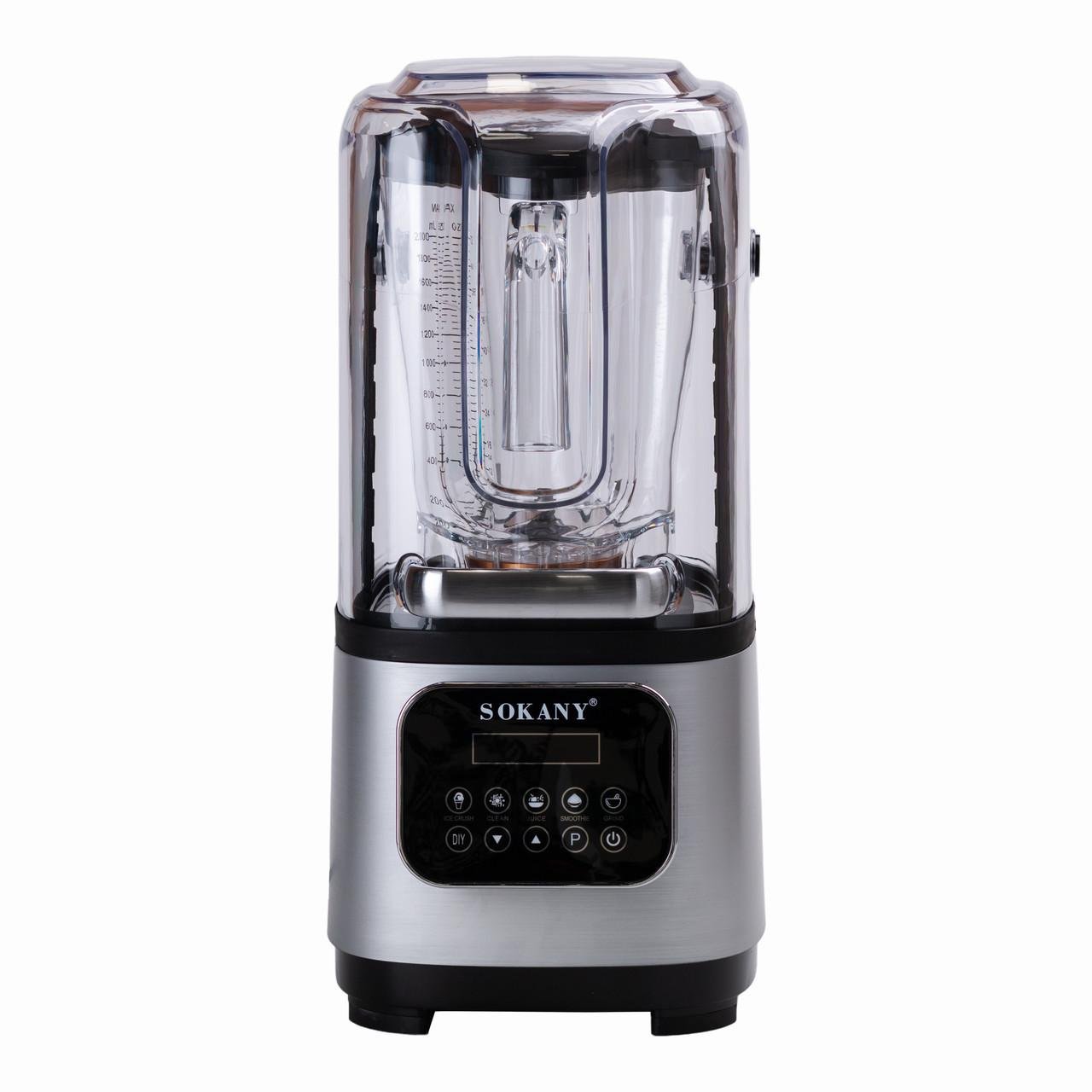 Блендер стационарный Sokany SK-03024 с чашей 2 л и звукоизоляцией 8000 Вт Сталь (27969752) - фото 2 Блендер стационарный Sokany SK-03024 с чашей 2 л и звукоизоляцией 8000 Вт Сталь (27969752) - фото 2