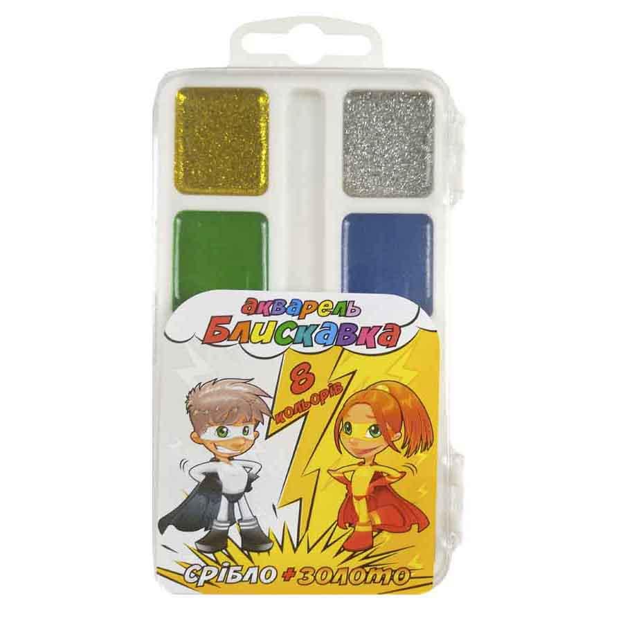 Краски акварельные медовые Молния 8 цветов (TSH-49494426)