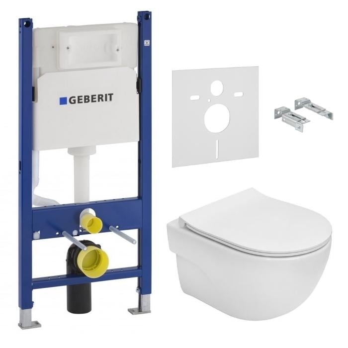 Комплект инсталляции Geberit DUOFIX A34H242000+458.126.00.1 с унитазом (74665)