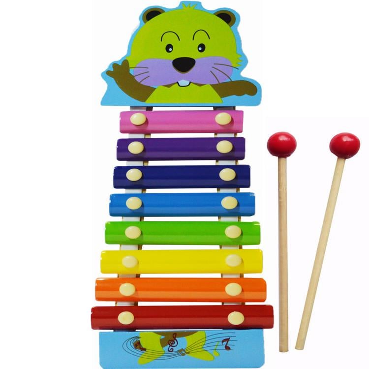 Музична іграшка Ксилофон TREE TOYS MD0712 дерев'яний Бобер (RLT7975s13347)