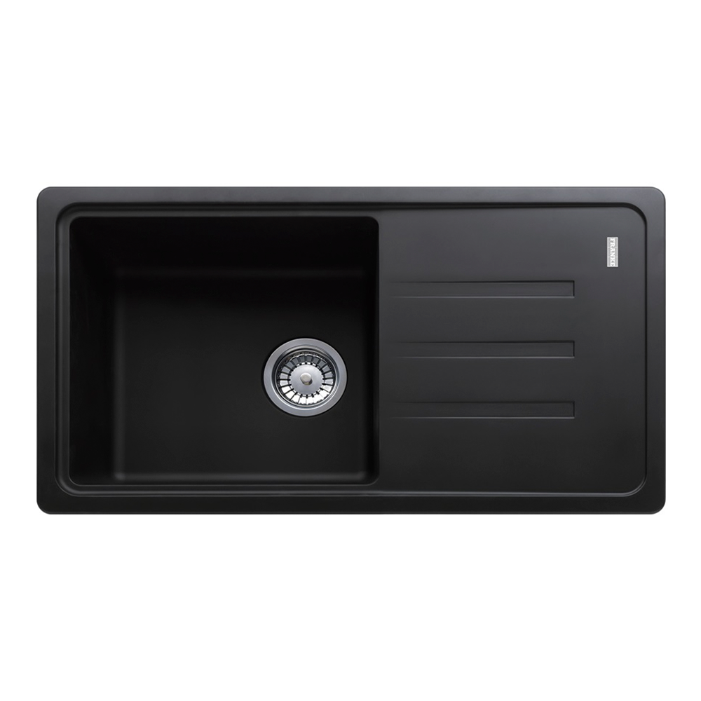 Мойка кухонная с крылом Franke Malta BSG 611-78 прямоугольная фрагранит 780х435 мм Onyx (114.0375.041)