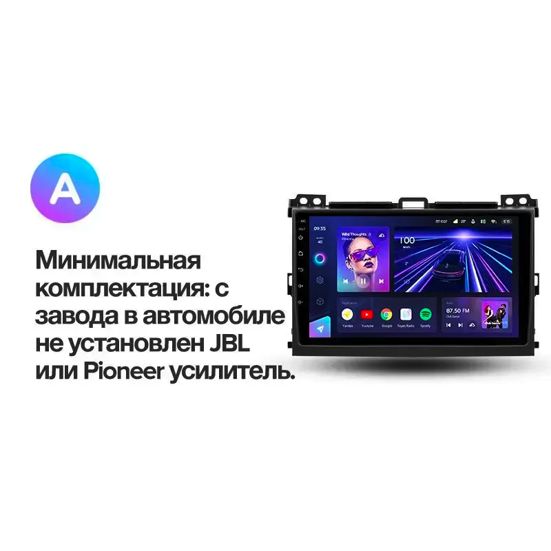 Автомагнитола штатная Teyes для Toyota Land Cruiser Prado 120 2004-2009 Android СС3 6+128G 360° вариант А (1674654631) - фото 10