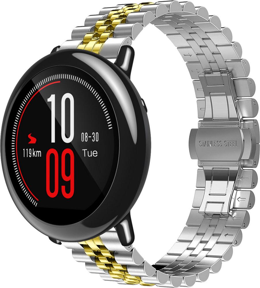 Браслет металлический Stech Line для Amazfit Pace Silver Gold (29154-67)