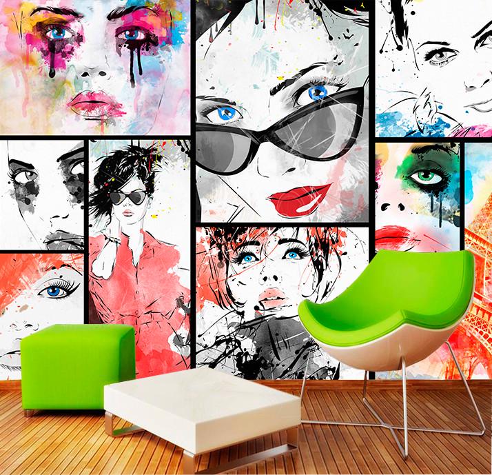 Фотошпалери, що миються флізелінові краса та мода для спальні/зали/кухні Парижанка