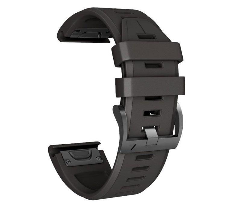 Силиконовый ремешок Primo для часов Garmin Fenix 5/5 Plus/Fenix 6/6 Pro Black (1065374562)