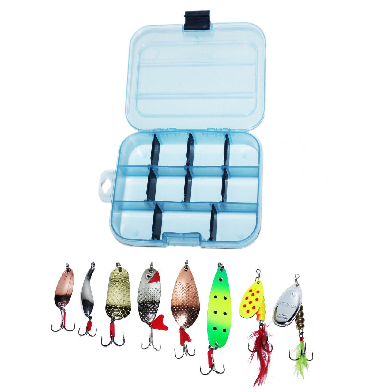 Набор блесен для ловли хищника в коробке - фото 2 Набор блесен для ловли хищника в коробке - фото 2