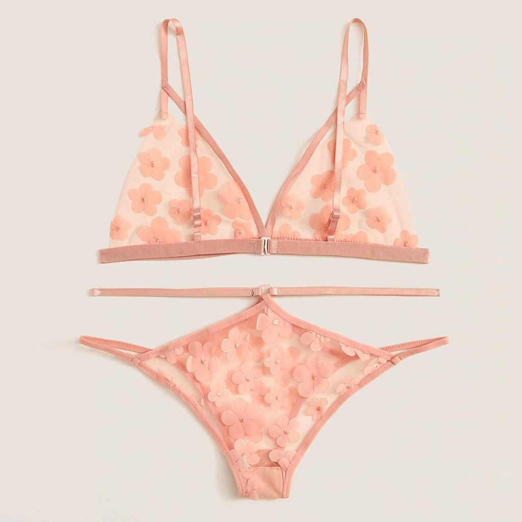 Комплект білизни Квіти L Рожевий (Н-1042-Р)