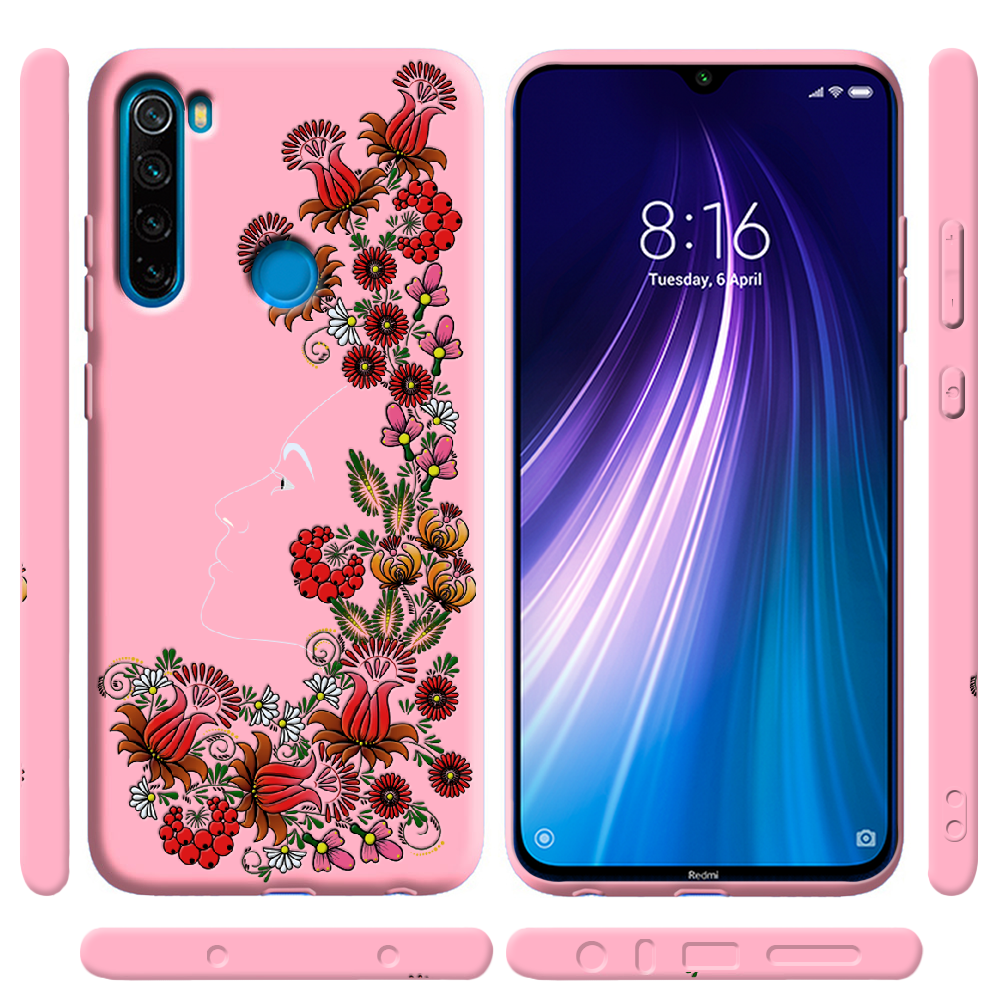 Чехол Boxface Xiaomi Redmi Note 8 3D Ukrainian Muse Розовый силикон (38214-bk64-38684) - фото 2