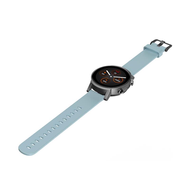 Силиконовый ремешок MOBVOI TicWatch E3/GTH/C2 Rubber Silicone Strap 20 мм Blue - фото 3