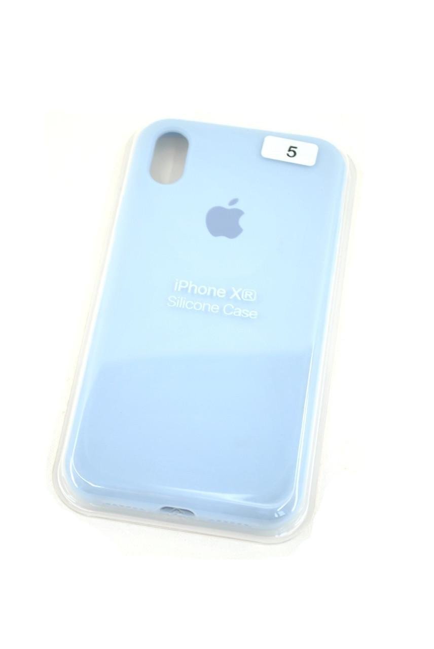 Чохол для телефону iPhone XR Silicone Case FULL №5 powder blue