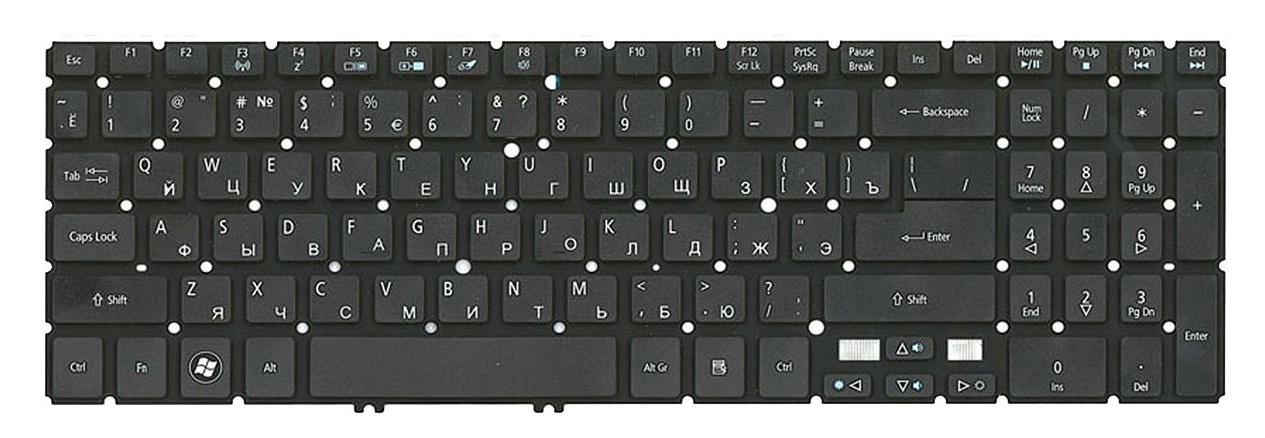 Клавиатура для ноутбука Acer Aspire V7-582G матовая (60.RYKN5.010)