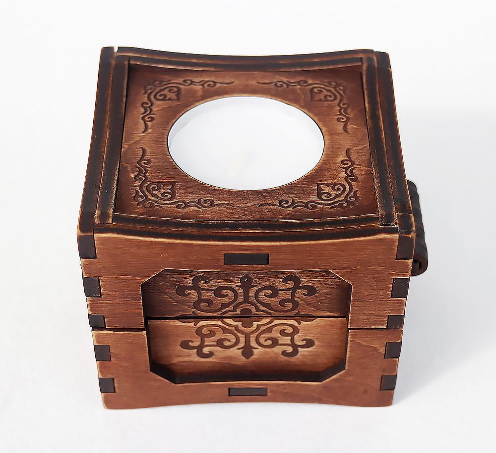 Підсвічник Гранд Презент 82 7,5х7,5 см Горіховий (23314) - фото 2 Підсвічник Гранд Презент 82 7,5х7,5 см Горіховий (23314) - фото 2