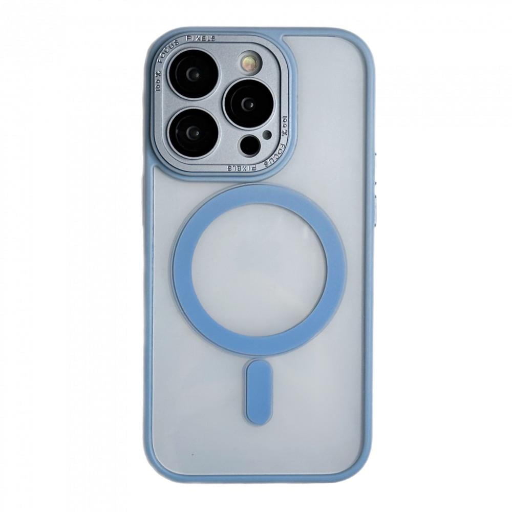 Чохол для Apple iPhone 14 Pro Max Protective camera Clear Magsafe Series Sierra Blue