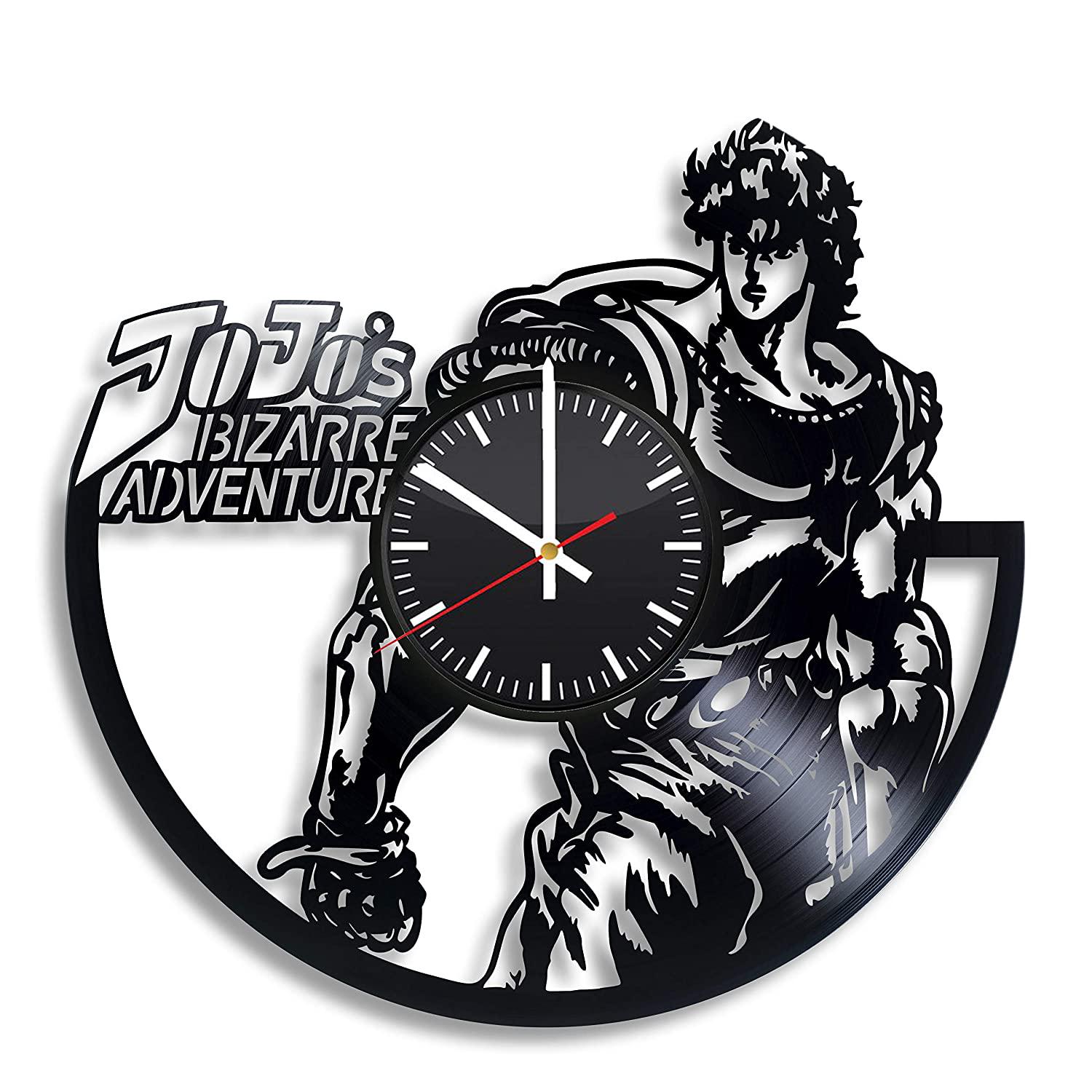 Часы настенные Невероятные приключения ДжоДжо 2338 из виниловой пластинки