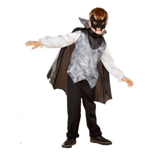 Костюм на Хэллоуин для мальчика Вампир S Черно-серый (305500)