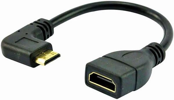 Кабель-переходник Mini HDMI-HDMI M/F 1080P 16 см Down/Right 2 шт. (A-48689-92) - фото 4 Кабель-переходник Mini HDMI-HDMI M/F 1080P 16 см Down/Right 2 шт. (A-48689-92) - фото 4