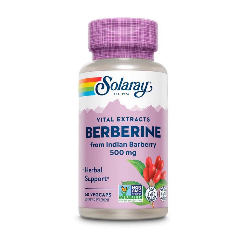 Берберин из индийского барбариса Solaray Berberine 500 мг 60 вер. капс.