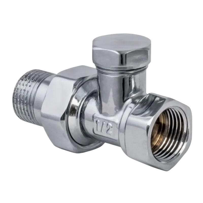 Вентиль радиаторный KOER KR.904.CHR прямой 1/2x1/2" Хром (OL-KR2824)
