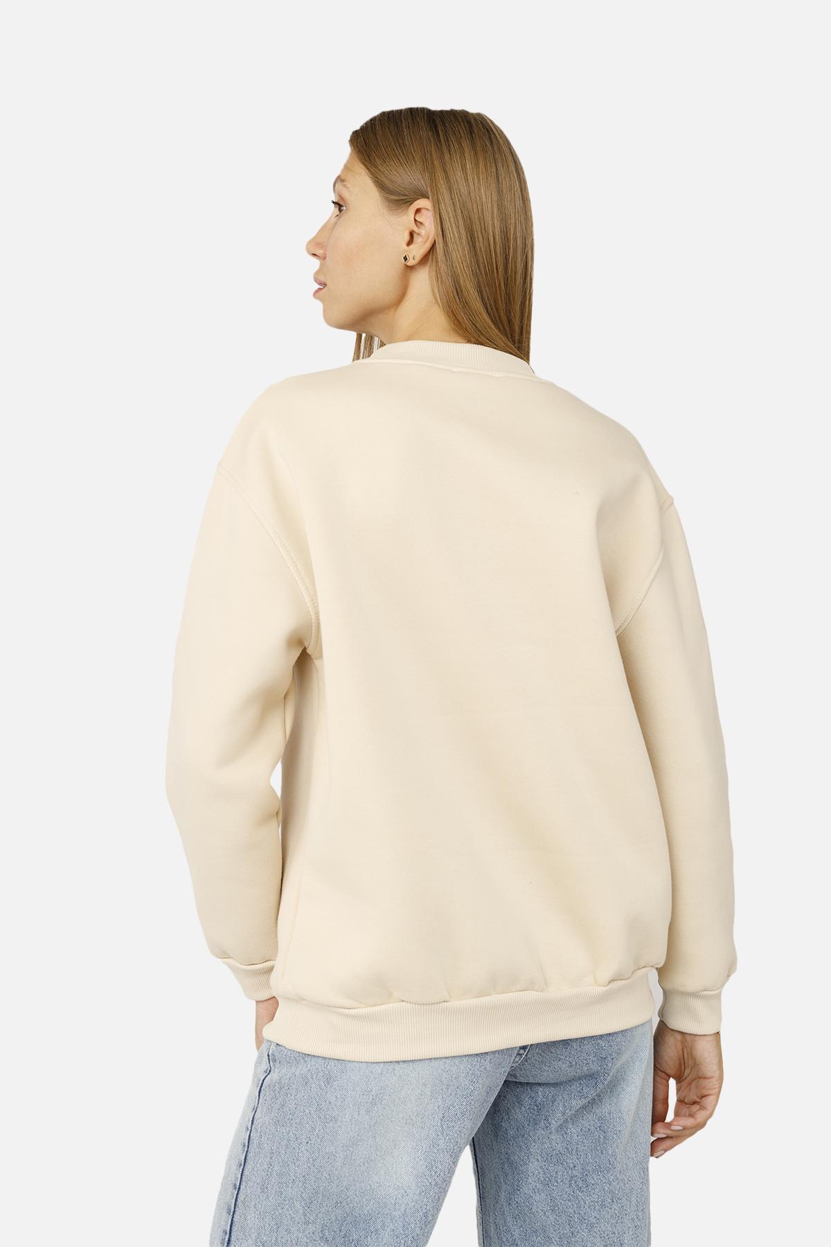 Світшот жіночий ЦБ-00260366 р. 42 Молочний (SKT001022267) - фото 3 Світшот жіночий ЦБ-00260366 р. 42 Молочний (SKT001022267) - фото 3