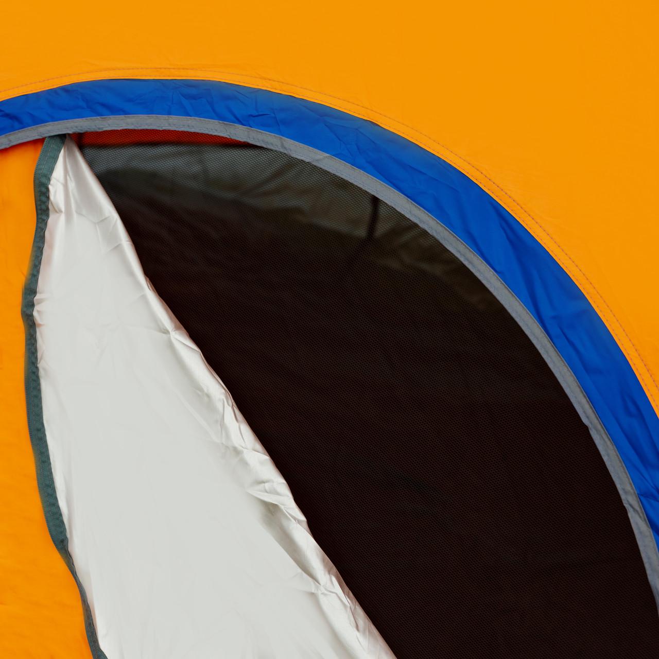 Палатка автоматическая на 2 человек 200x150x110 см Оранжевый (4688) - фото 14