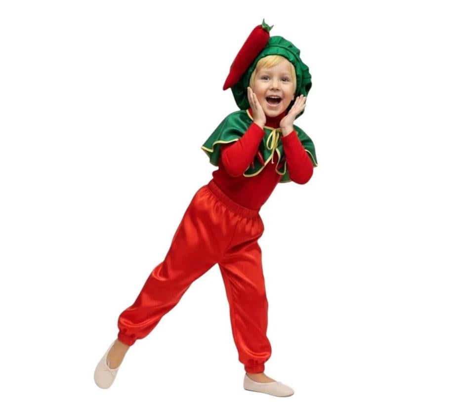 Карнавальный детский костюм Красный перец чили на рост 116-122 см