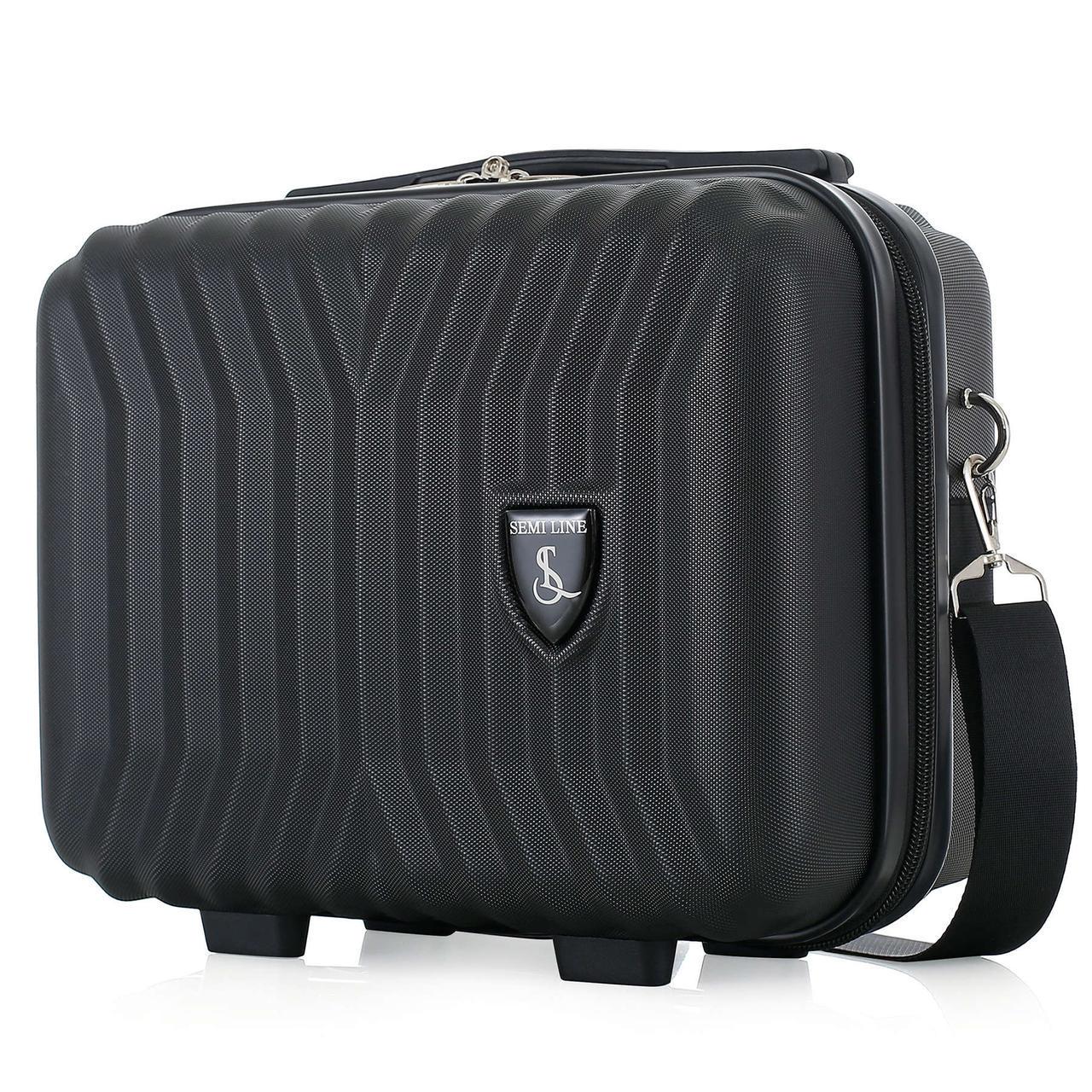 Бьюті-кейс SEMI LINE 12 л Black (T5984-1) Бьюті-кейс SEMI LINE 12 л Black (T5984-1)