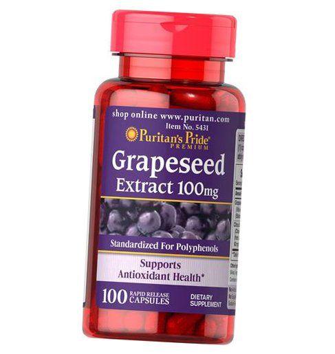 Экстракт виноградных косточек Puritan's Pride Grapeseed Extract 100 100 капс. (71367004)