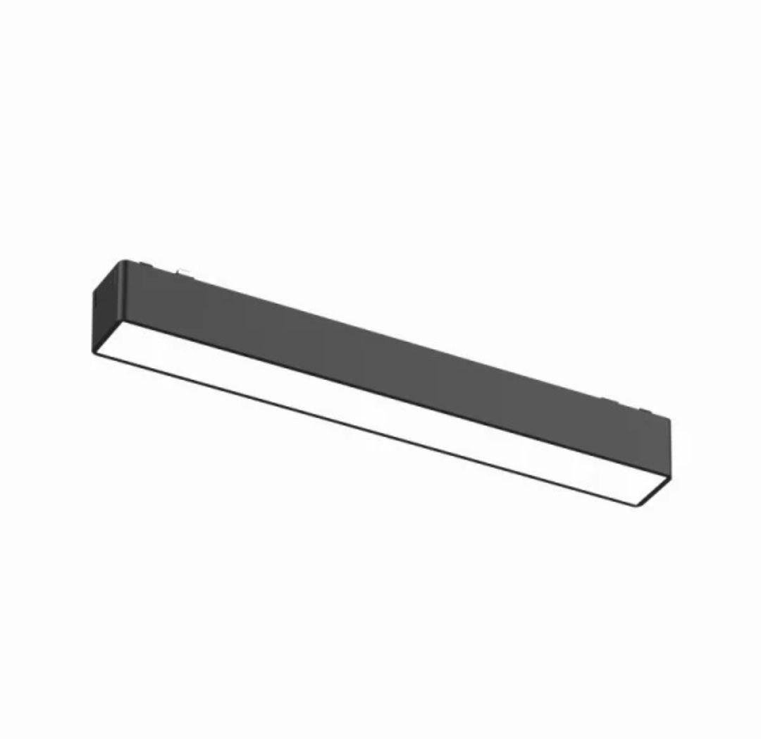 Світильник трековий МТ26-12F на ультратонку магнітну шину 10 W 4000 К L 230 Чорний (34098)