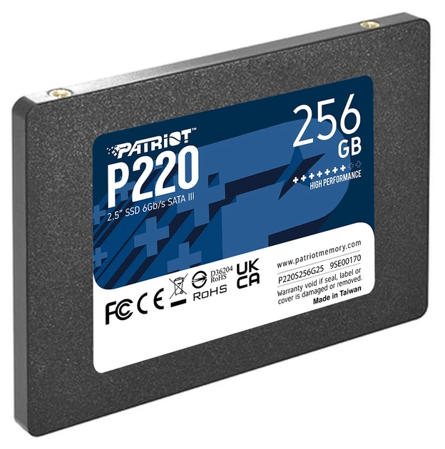 Накопичувач SSD Patriot P220 256 GB 2.5" 7 мм SATAIII (KST-P220S256G25) - фото 3 Накопичувач SSD Patriot P220 256 GB 2.5" 7 мм SATAIII (KST-P220S256G25) - фото 3