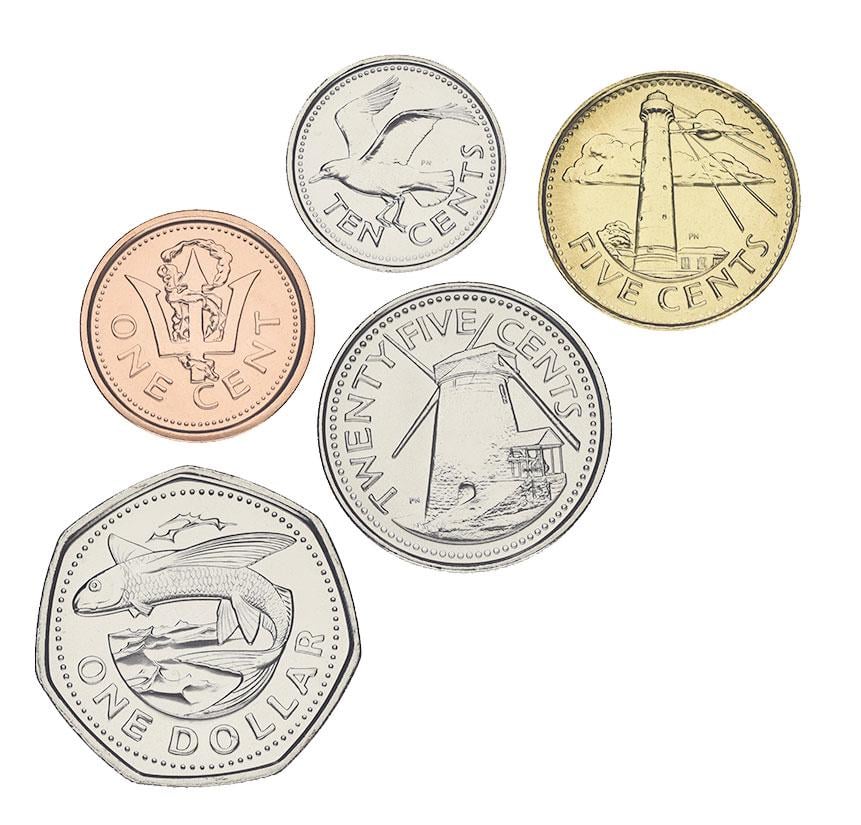Коллекционные монеты Барбадос 5 шт. 2011-2012 UNC (М08638) Коллекционные монеты Барбадос 5 шт. 2011-2012 UNC (М08638)