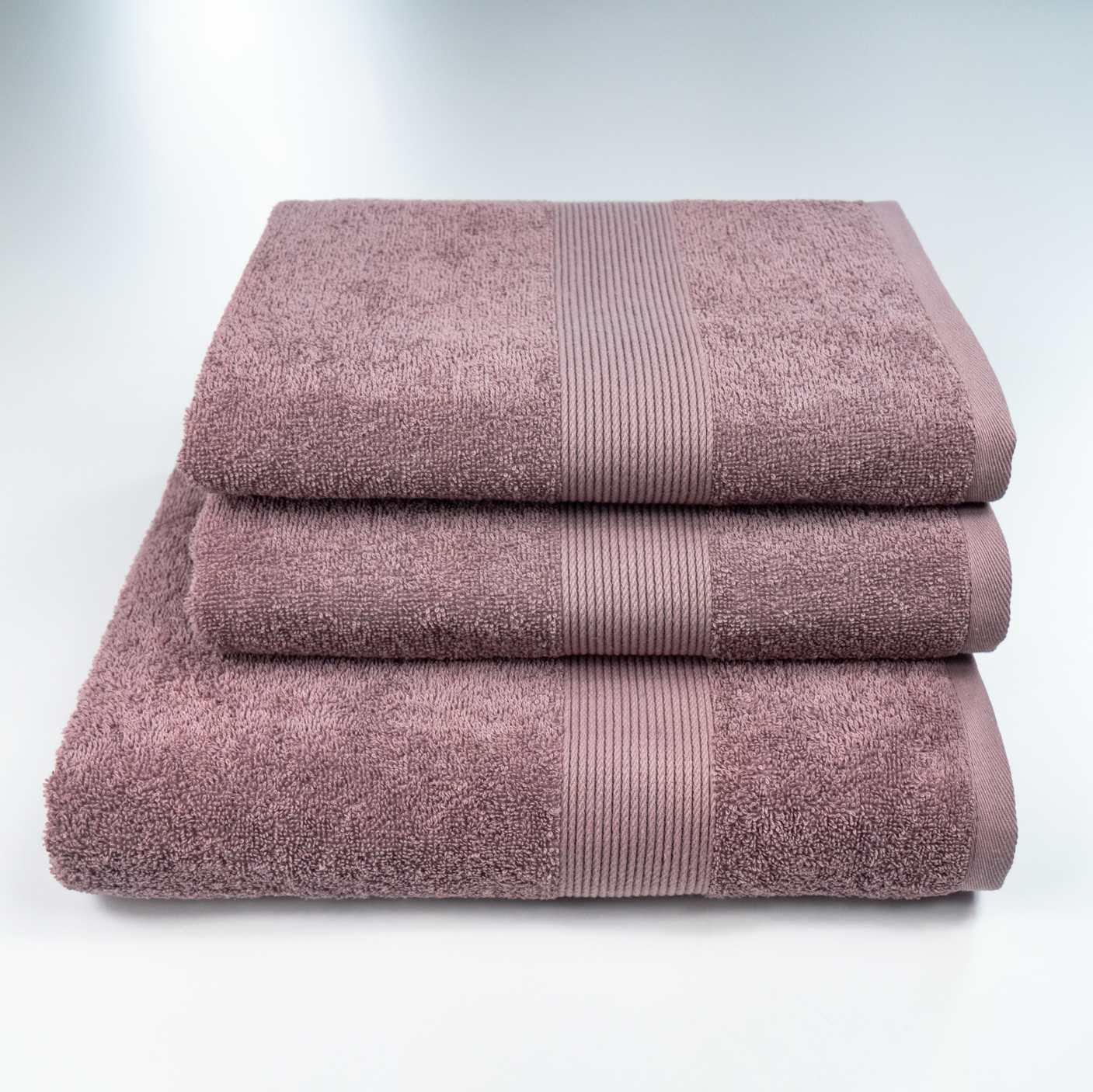 Набор полотенец GM Textile с бордюром 3 шт. Шоколадный (400b-k3-2-Chocolate)
