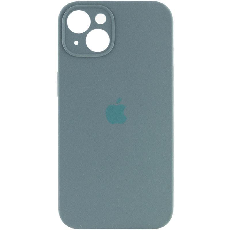 Противоударный чехол Silicone Case Full Camera Protective (AA) для Apple iPhone 13 (6.1") Зеленый / Pine green