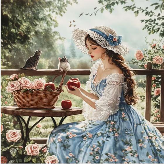 Набор для вышивки крестом JOZYSH Дыхание летнего сада 14CT канва Аида с нанесенным рисунком 40x40 см (2879696660)