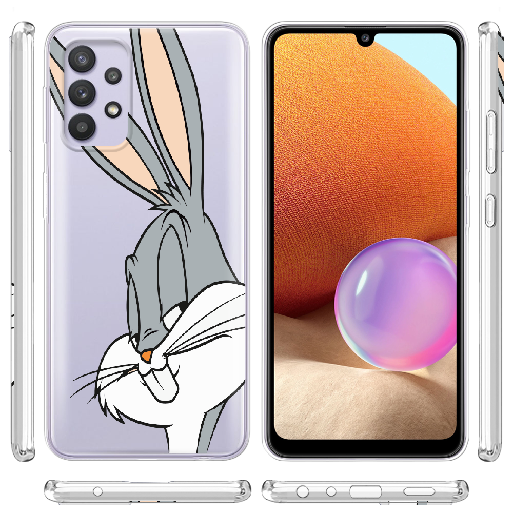 Чохол BoxFace Samsung A325 Galaxy A32 Lucky Rabbit Прозорий силікон (42084-bk81-42084) - фото 3