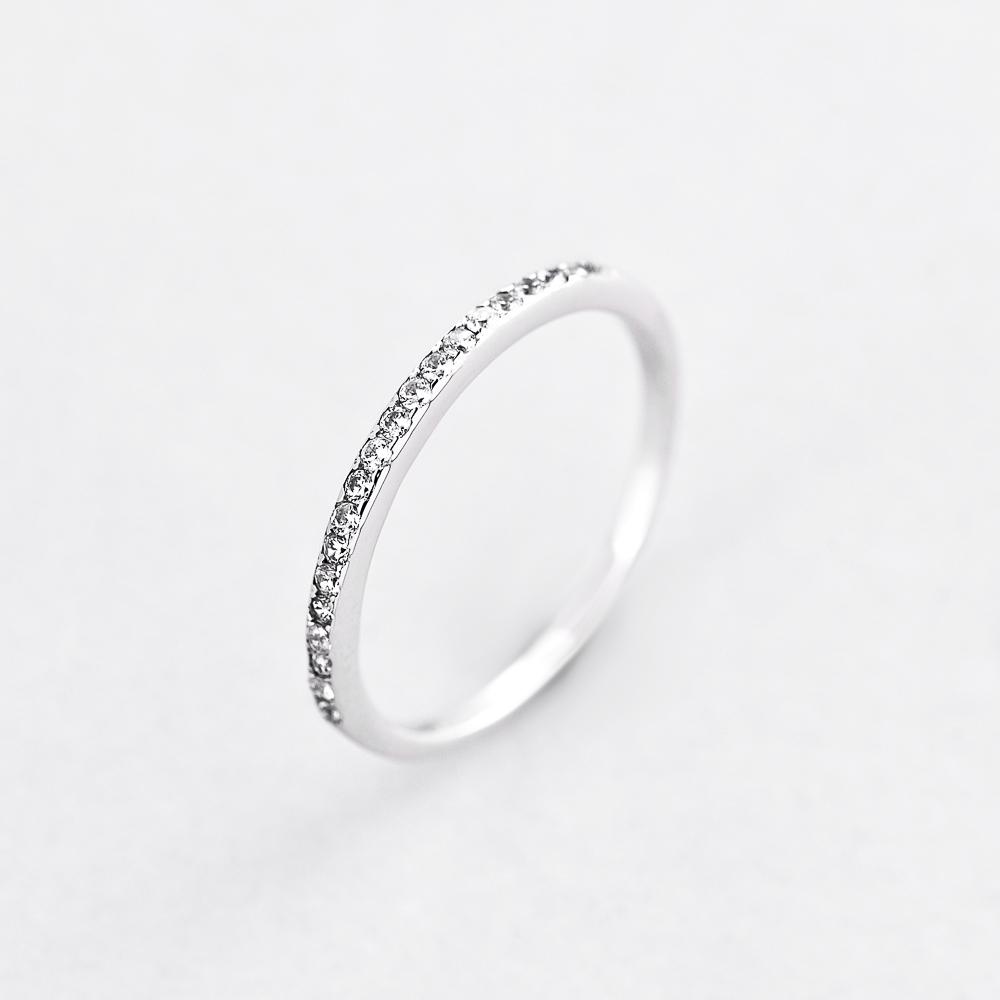 Серебряное кольцо Minimal Симпатия р. 17 (5643)