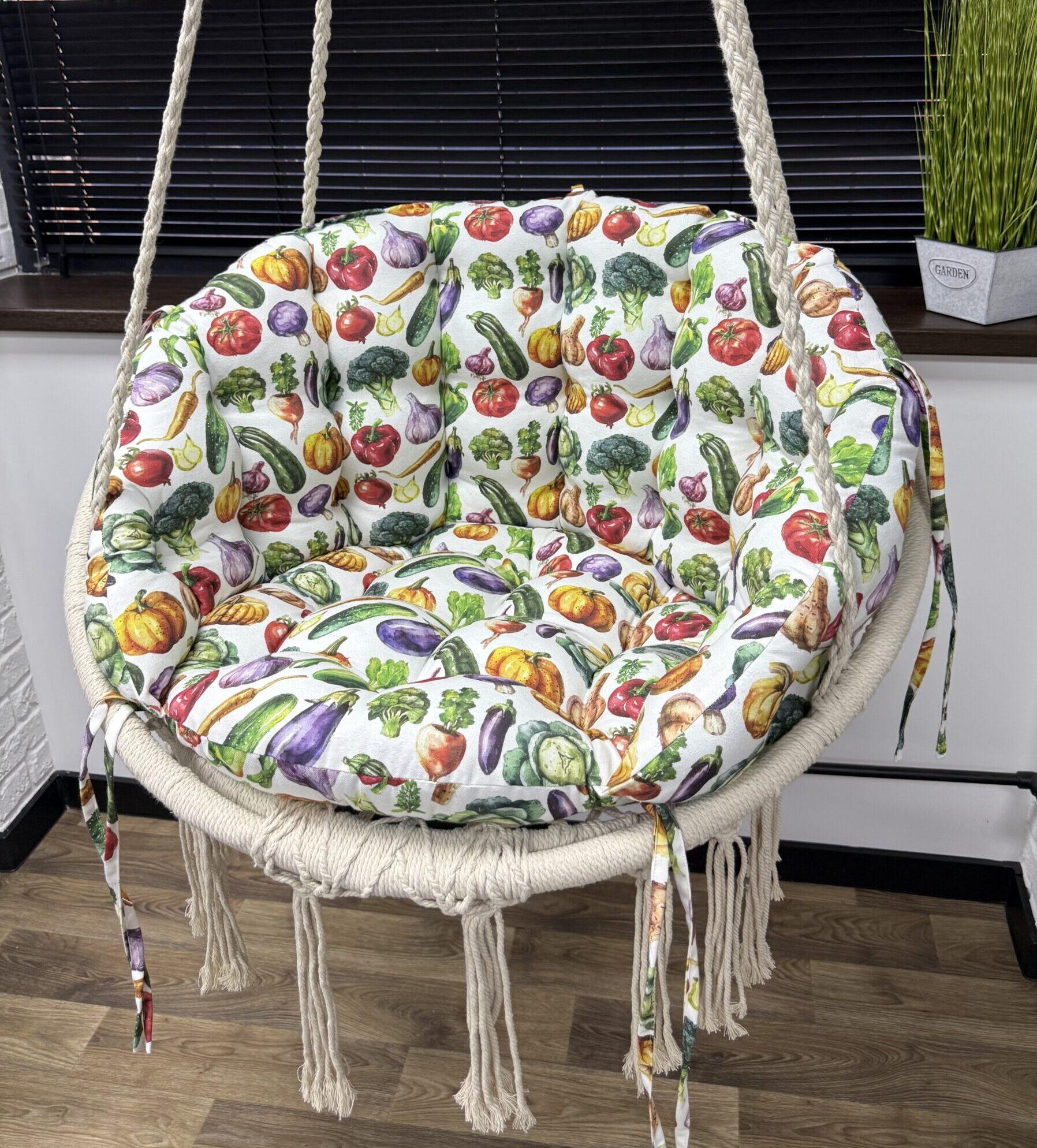 Подушка для підвісної гойдалки Comfort Home Vegetables панама 60х40 см