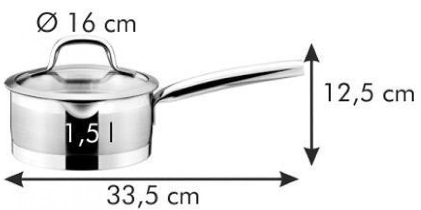 Ківш Tescoma PRESIDENT з кришкою для зціджування 16 см, 1.5 л (780262) - фото 2