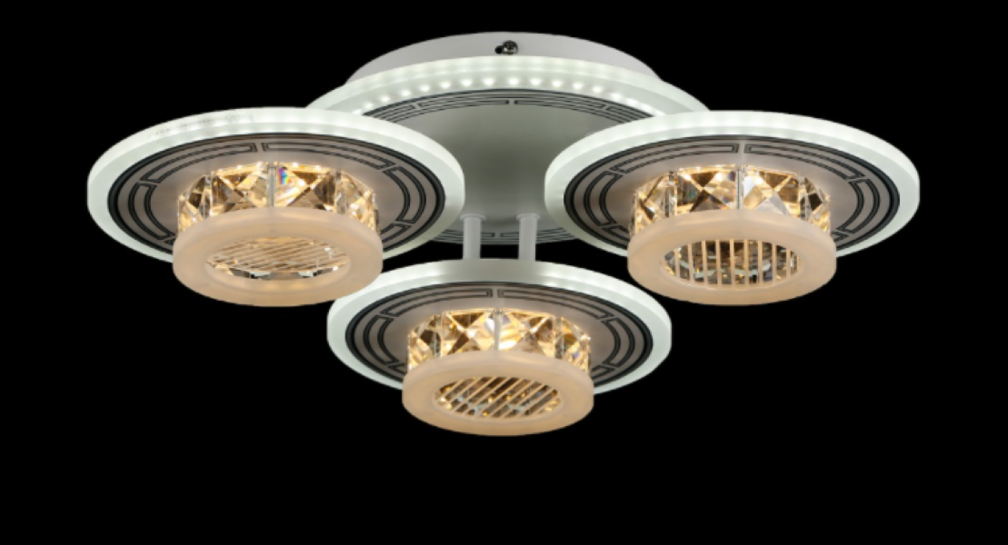 Светодиодная люстра LK28997/3/1 LED WT Белый/Черный (AN000794)