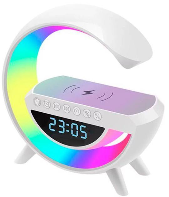 Будильник с динамиком ART 2663 Bluetooth RGB Белый (22871794)