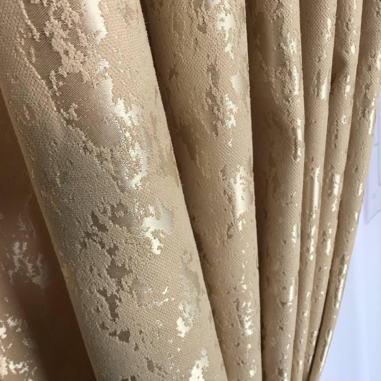 Готові мармурові штори ALBO 200x270 см 2 шт. Бежевий (SH-M19-1) - фото 2
