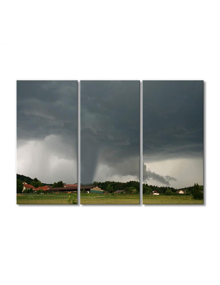 Картина модульная Разрушение окружающей природной среды 3 модуля 120x180 см
