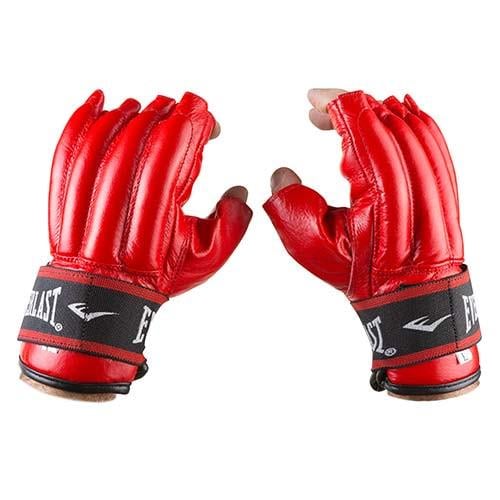 Перчатки шингарты Ever кожа на липучке M Красный (MA-EV/LMR)