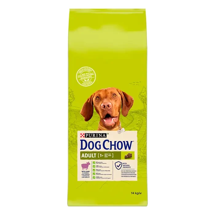 Сухой корм DOG CHOW 1+ для взрослых собак с ягненком 14 кг (7613034487636)