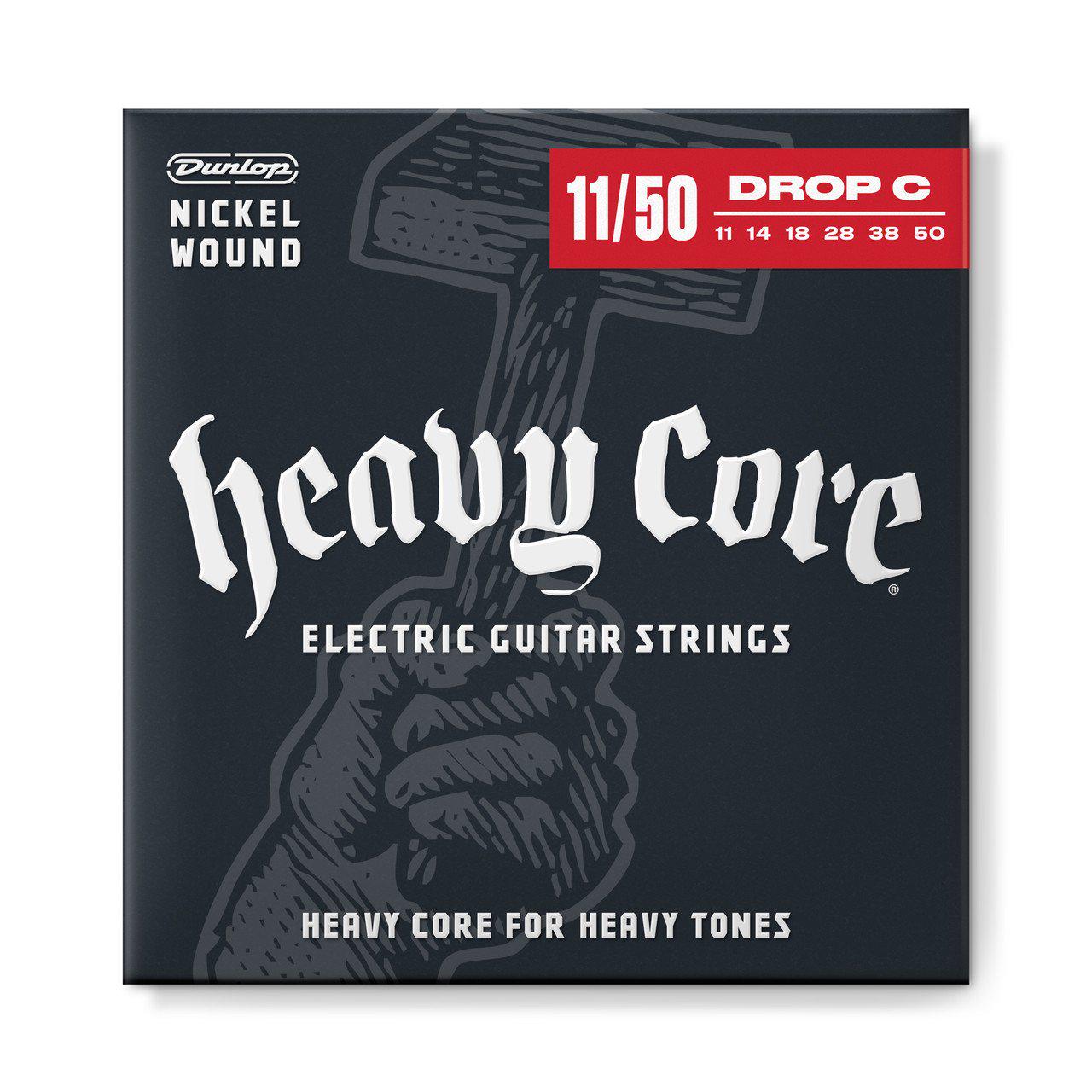 Струны для электрогитары Dunlop DHCN1150 Nickel Wound Heavy Core Drop C (116767)