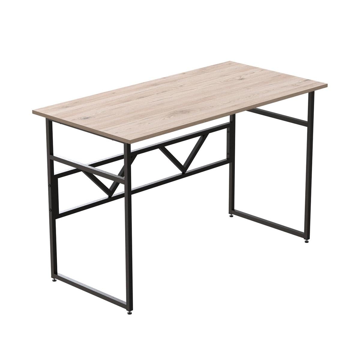 Компьютерный стол Ferrum-decor Райан ДСП 32 мм 75x100x60 см Черный/Дуб Сан-Марино (FRD-103679)