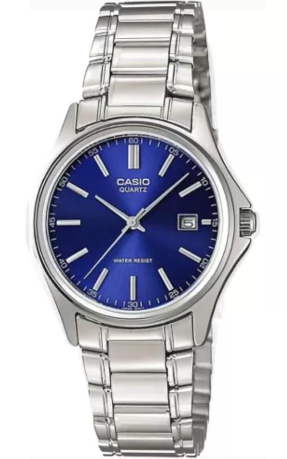Наручний годинник жіночий Casio LTP-1183A-2ADF d 28 мм Cрібний/Синій (2461175148) - фото 1