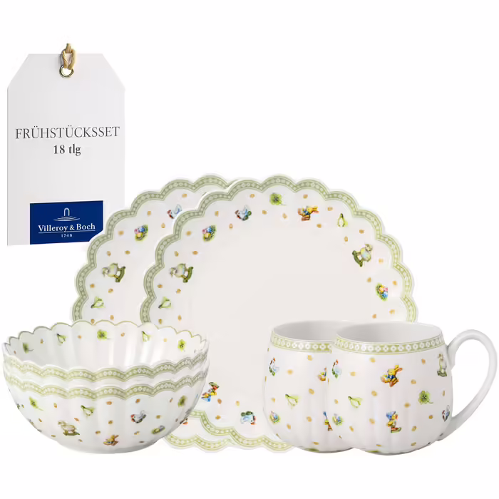 Столовий сервіз для сніданку Villeroy & Boch Easter Delight на 6 персон 18 пр. (33136355)