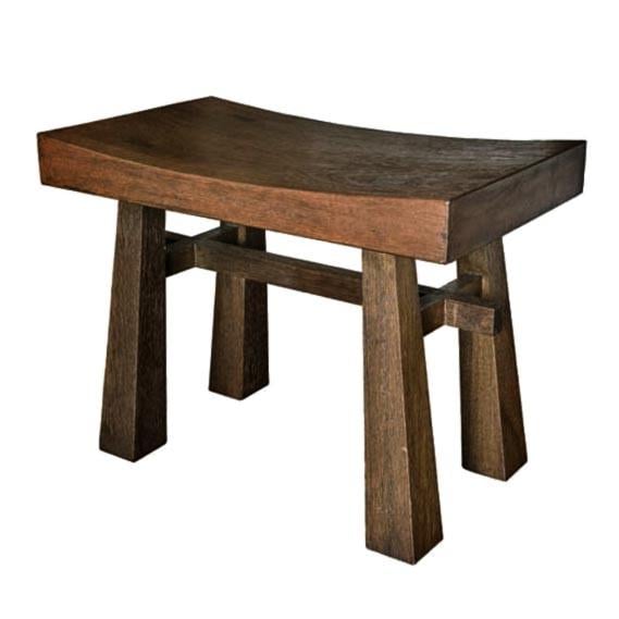 Табурет для ванной из дерева Пульбен Сепия (ТВН-012908)